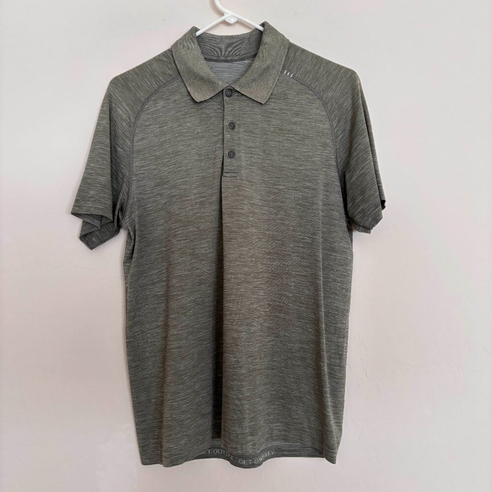 Men's Lululemon Metal Vent Tech Polo Golf Athletic Green Size Medium